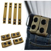 4PCS Tactical Belt Buckle Heavy Duty Belt Keeper Double Snaps for 2inch/2.5inch Wide Belt Webbing Strap Loop Holder Police Bag Accessories