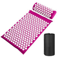 Prick Yoga Mat Spike Acupuncture Mat Lyapko Applicator for Back Neck Massage Pad Sensi Massager Cushion Acupressure Pillow Rug