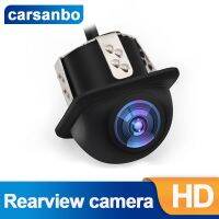 Carsanbo HD กล้องมองหลังด้านหลังสำรองข้อมูลด้านข้างกล้องการมองเห็นได้ในเวลากลางคืนสีย้อนกลับ12V กันน้ำกล้องมองหลังสำหรับจอดรถอะไหล่รถยนต์