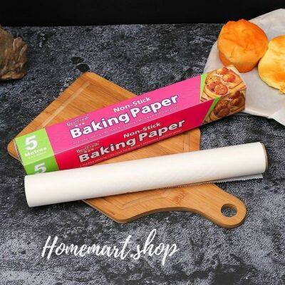 🍞🍞กระดาษไขรองอบ แบบ 5 เมตร กระดาษไขรองอบ คุณภาพดี กระดาษรองอบ Baking paper🍞🍞