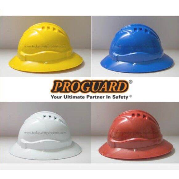 ☛Proguard FULL BRIM Safety Helmet Topi Keselamatan Lazada