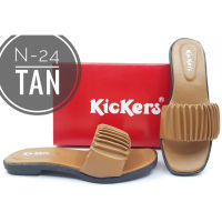 # รองเท้าแตะ รุ่น Kickers รุ่น Code N-24 Tan แฟชั่นล่าสุด สําหรับผู้หญิง