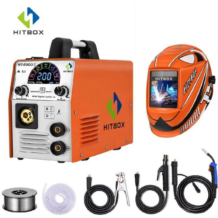 220V HITBOX MT2000-II Welding Machine 3 In 1 TIG ARC MIG Welder CO2 MIX ...