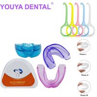 3 ขั้นตอนทันตกรรมจัดฟันอุปกรณ์ฟัน Straightener Braces Alignment TRAINER ฟัน Retainer Bruxism Mouth GUARD Mout-EDCNM SHOP