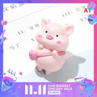 ?【Lowest price】LANG ตุ๊กตาน่ารักขนาดเล็ก3D แตงโมหมูเครื่องประดับสวนสัตว์ขนาดเล็กแบบทำมือกรณีโทรศัพท์โต๊ะตกแต่งบ้าน