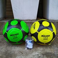 ลูกฟุตซอล ฟุตซอลหนัง MIKASA มิกาซ่า รุ่น FUTSAL รหัส FLL400 พร้อมส่ง 2 สี (เขียว-GBK) , (เหลือง-YBK)