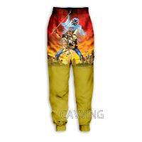 Retro Skull Terror Style Casual Pants 3D Printed Mens Three Section Jogging Pants P02 New