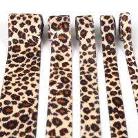 Ribbon 11.622.53.8cm 2yard Leopard Printed Velvet Ribbon Garment Party Decoration Handmade Ribbon Gift Wrapping