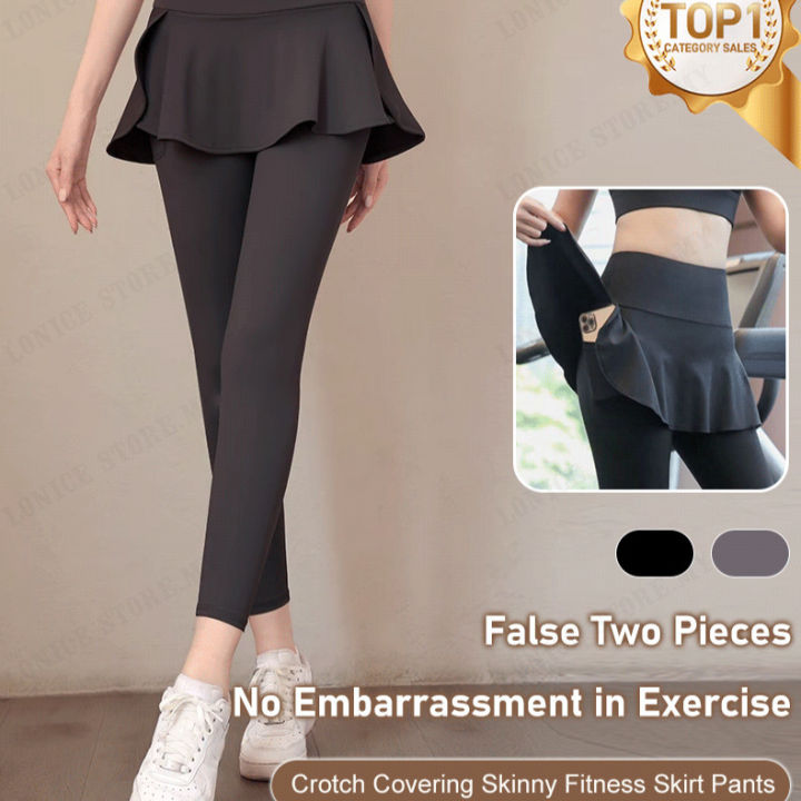 Lonice Store FatMm Double Pockets Yoga Pants Big Size Yoga Pants Women  Sweatpants Cover Up Running Pants