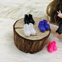 6 Pairs of Ob11 Doll Shoes BJD Doll Accessories Fashion Plastic Shoes 2 Cm Casual White Black Shoes Suitable for Ob11