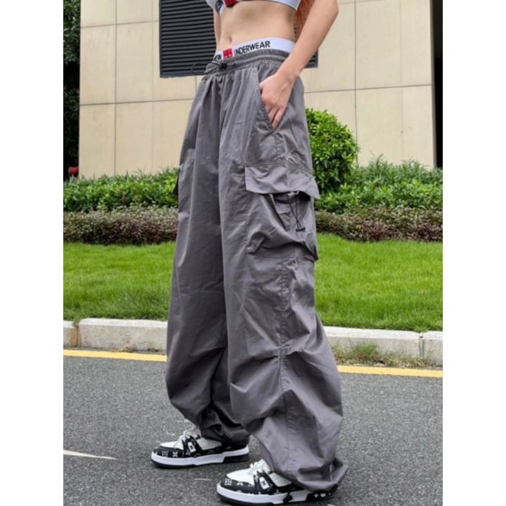 women-wide-leg-cargo-pants-autumn-hip-hop-parachute-drawstring-streetwear-joggers-tech-pants-female-pockets-oversized-trousers