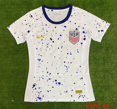 เสื้อเชิ้ตสำหรับผู้หญิงเสื้อเสื้อแข่งฟุตบอลคุณภาพแบบไทย23/24ใส่อยู่บ้านจากอเมริกา