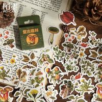 46 pcs/box Retro Forest Series Decoration plant Stickers Planner Scrapbooking Stationery Korean Diary Stickers Stickers Labels