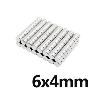 5ชิ้น แม่เหล็กแรงสูง 6x4มิล แม่เหล็ก 6*4มิล Magnet Neodymium 6x4mm แม่เหล็ก กลมแบน 6mm x 4mm แม่เหล็กแรงดูดสูง 6*4mm ติดแน่น ติดทน พร้อมส่ง