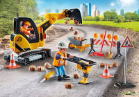 Playmobil 71045 Promo Pack Road Construction โปรโมแพ็ค ทีมก่อสร้างถนน