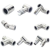 ❁¤ 25mm Pipe Stainless Steel 304 Shower Room Pull Rod Fittings Bathroom Glass Fixed Clip Pull Rod Glass Flange Seat Pull Rod Hanger