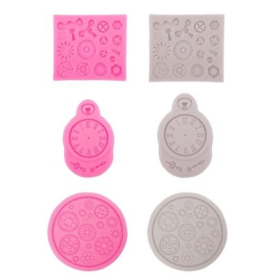 Clocks Gear Silicone Mold Chocolate Candy Mold for Diy Dessert Ice Block Mold Drop Shipping Ice Maker Ice Cream Moulds