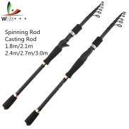 Weihe Carbon Lure Fishing Rod Spinning Casting Rod 1.8m 2.1m 2.4m 2.7m