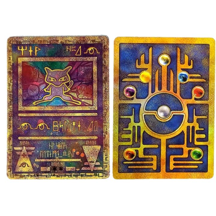 anime-pokemon-ancient-weries-gold-cards-collection-card-ancient-mew-promos-collection-toys-for-children