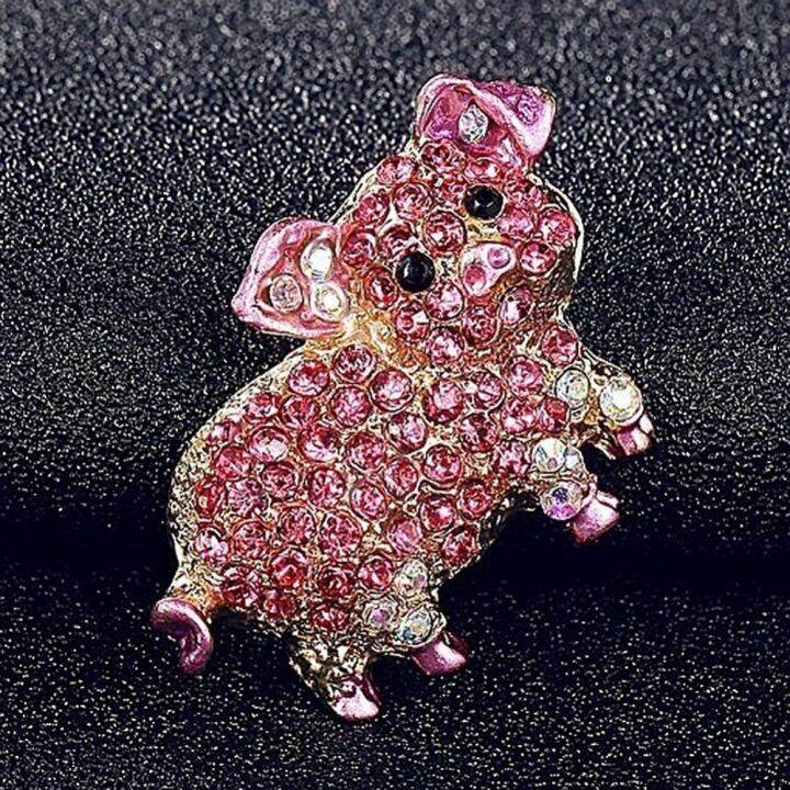 fashion-women-rhinestone-inlaid-pig-brooch-pin-corsage-bag-badge-cloth-jewelry-accessory