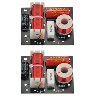 2X ES302 2 Ways Audio Speaker Crossover Treble+Bass Frequency Divider Crossovers Speaker Filters DIY for Home Theater