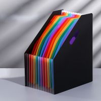 【hot】 File Folder Organizer Expanding Accordion Paper According Document Standing Accordian Supplies Teacher Classroom