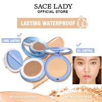 SACE LADY Lasting Oil Control ชุดแต่งหน้า Matte Flawless Pressed Powder และ Natural Matte Finish BB Cushion Foundation(SPF50PA +++) เครื่องสำอางกันน้ำ