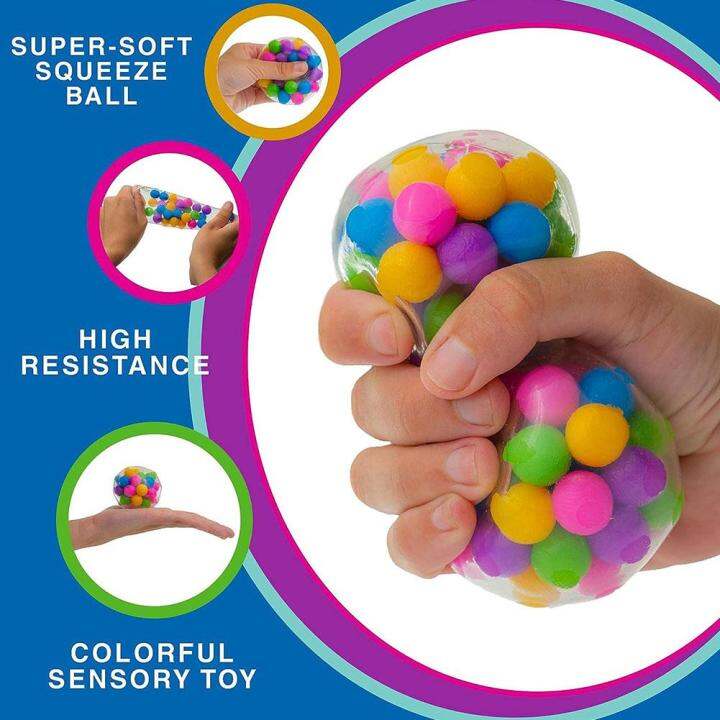 Fidget Toy Mesh Ball Squishy Squeeze Rebound Ball Child