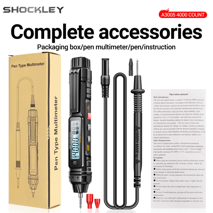 Shockley Voltage Tester LCD Display Voltage Detector NonContact AC