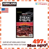 Khô bò Mỹ Kirkland Steak Strips Extra Thick Cut 340g - [MỸ]