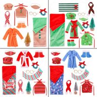 10Pcs/Set Elf Doll Clothes Christmas Decor Elf Doll Shoes Outfit For Girl Children Toy Elf On The Shelf Christmas Accessories