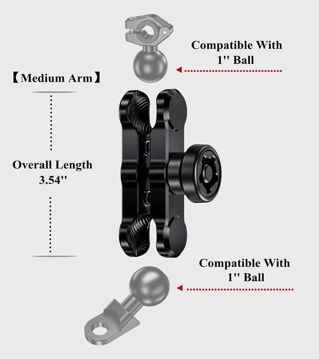 6cm-9cm-aluminum-alloy-double-socket-arm-compatible-with-mounts-b-size-1-ball-mounting-base-amp-bike-motorcycle-phone-holder