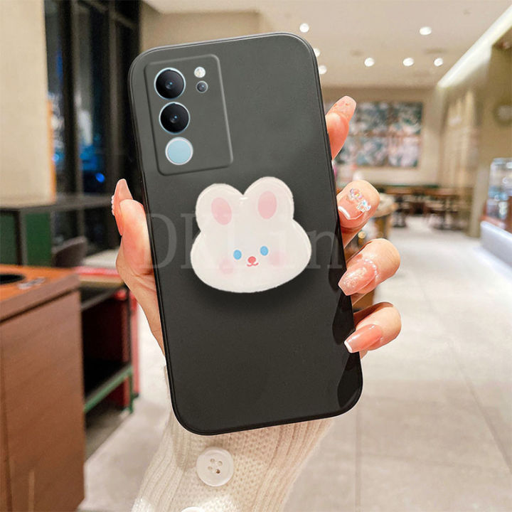 เคสโทรศัพท์ลายกระต่ายน่ารักสำหรับ-vivo-v29-5g-ผิวสัมผัสซิลิโคนปลอกอ่อน-vivo-v29พร้อมที่ยึดที่ตั้งการ์ตูน-vivov29-5g-2023