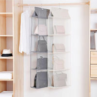 234 Pockets Handbag Hanging Organizer Dust-proof Hanging Purse Handbag Tote Bag Storage Clothes Organizer Closet Rack Bag