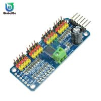 โมดูลเซอร์โวโมดูล Pca9685อินเตอร์เฟส I2c ไดรเวอร์สำหรับ Arduino หรือราสเบอรี่ Pi Shield โมดูลเซอร์โวชิลด์16ช่อง Pwm