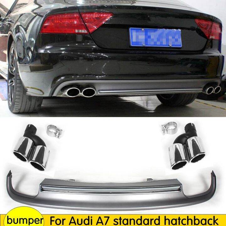 Heckschürze Diffusor Spoiler Mit Auto Auspuffrohr Tipps Für Audi A7 ...