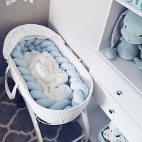 2M Handmade Nodic Knot Baby Bed Crib Sides Bedding Knotted id Pillow Newborn Bed Bumper Knot Crib Protector Baby Room Decor