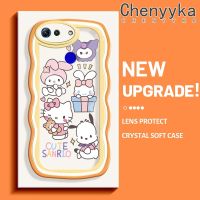 Chenyyka เคส V20เคสสำหรับ Honor โปร V30การ์ตูนน่ารักลายซานริโอขอบเป็นคลื่นเคสมือถือกันกระแทกแบบใสนิ่มเคสโปร่งใสลายกล้องถ่ายรูปฝาครอบป้องกันซิลิกาเจลที่สร้างสรรค์