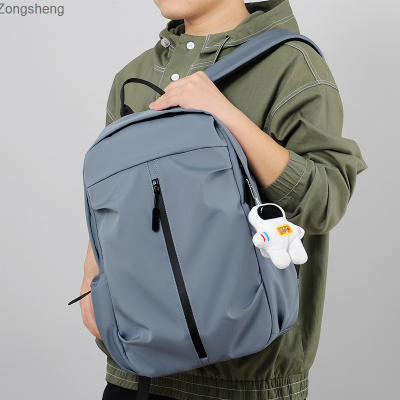 กระเป๋าเป้ผู้ชาย2022ใหม่กระเป๋าคอมพิวเตอร์ลำลองธุรกิจ Usb ชาร์จได้กระเป๋านักเรียนเดินทาง Zongsheng