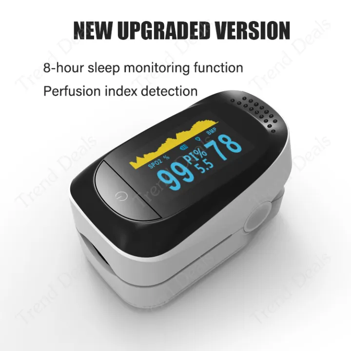 Pulse Oximeter Fingertip Oximeter FREE Warranty, Silicone Case, Lanyard