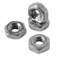 Metric M2 Hex Nuts 304 Stainless Steel Fastener DIN934 100pcs for Bolt