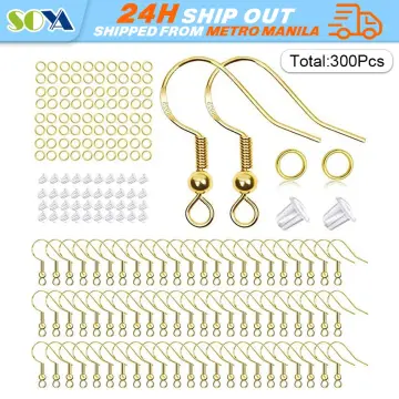 300pcs Hypoallergenic Earring Hooks Basic Components For Jewelry Making