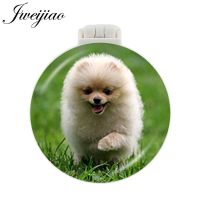 JWEIJIAO westie Beagle pug pom springer dashhound Pocket Mirror With Massage Comb Folding Portable Makeup Hand Vanity Mirrors Mirrors