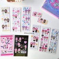 Sharkbang BOBO ทั้งชุดซีรีส์สติกเกอร์ตกแต่ง Kawaii Bullet Coraltree Scrapbook Kpop ขยะสติ๊กเกอร์โปสการ์ดเครื่องเขียนเกาหลี