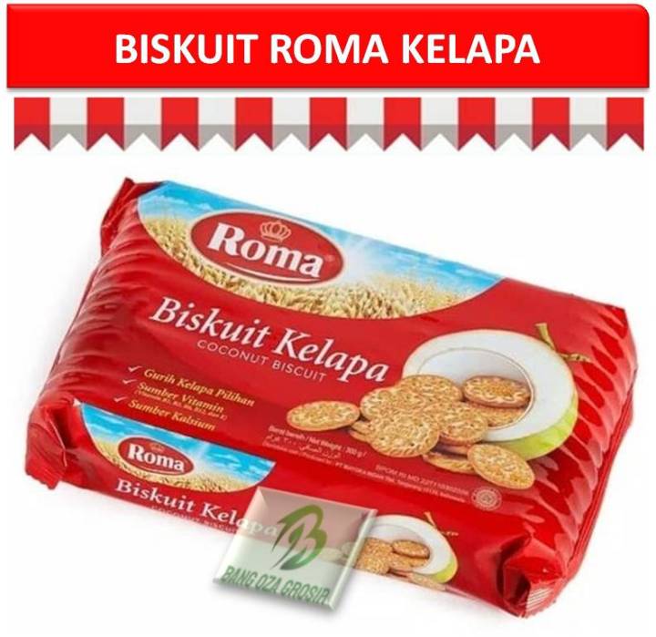 Biskuit Biscuit Roma Kelapa Coconut 300g Bang Oza Lazada Indonesia