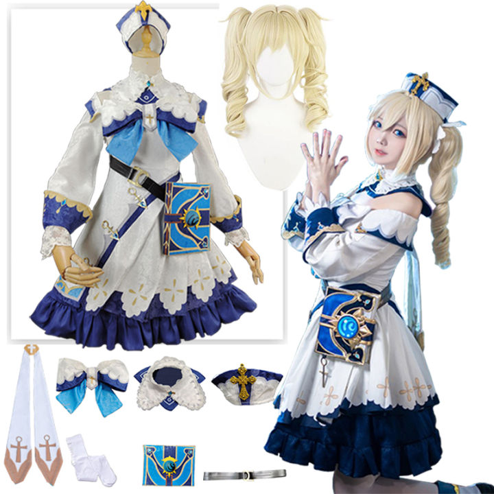 Genshin Impact Cosplay Barbara Cosplay Anime Game Uniform Genshin ...