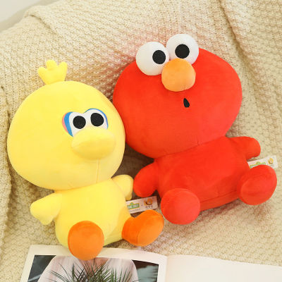 （HOT) ของแท้ Q เวอร์ชั่น Sesame Street Doll Sweet Cake Monster Big Bird Doll Sleep Hug Aimobu Doll Girl Birthday Gift