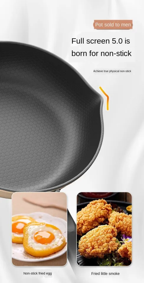 Induction cooker - An Egg is fried on a half pan - physical