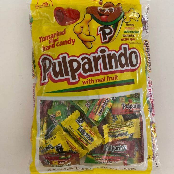 Pulparindo Tamarind Filled Hard Candy Individually Wrapped Pack ...