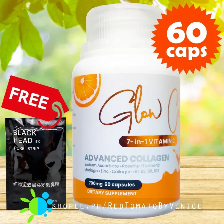 GLOW CEE Collagen 7 in 1 Vitamin C with Collagen Rosehip Turmeric